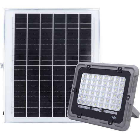 Lampe solaire LED 48 LED 200 W 1000 lm étanche IP66, allumage automatique crépusculaire avec télécommande pour extérieur (1/5)