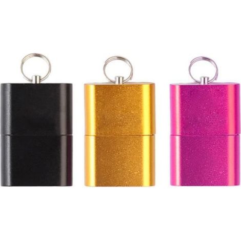 Lecteur De Carte Micro SD - Adaptateur USB 2.0 En Alliage D'aluminium - Pour PC Mac Portable - 26 x 19 x 6 mm - 1 Pièce (1/4)