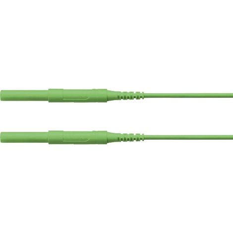 Schützinger Puntali di sicurezza Spina 4 mm Spina 4 mm 100.00 cm Verde 1 pz. (1/2)