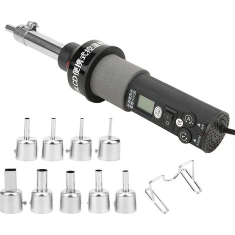GARRYFIZH Thermostat pour pistolet à air chaud 9 tuyères, affichage numérique, outils électriques industriels AC