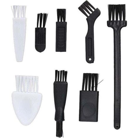 Kit complet de brosses de rasoir, XU, Petite brosse de nettoyage pour appareils ménagers (paquet de 8) --Crezuo (1/4)