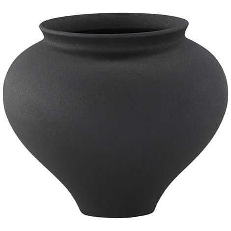 Rellis Vase schwarz.