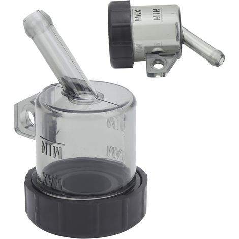 Universelles Motorrad-Bremsflüssigkeitsbehälter-Set, transparenter, getönter Ölbecher für Vorder- und Hinterrad (1/5)