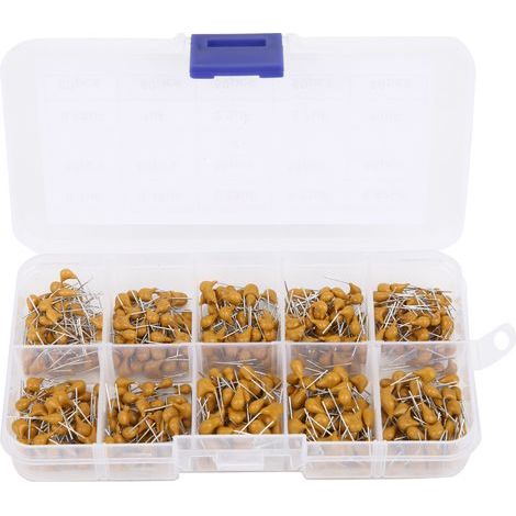 Keramikkondensatoren-Set, 500 Stück, mehrlagiges Sortiment 0,1 µF–10 µF, Elektronikbauteile (1/5)