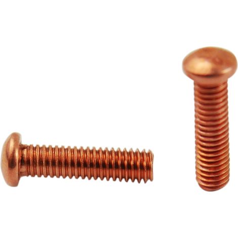 Remaches roscados chapados en cobre M4x15mm, 100 unidades, para reparación de abolladuras. (1/5)