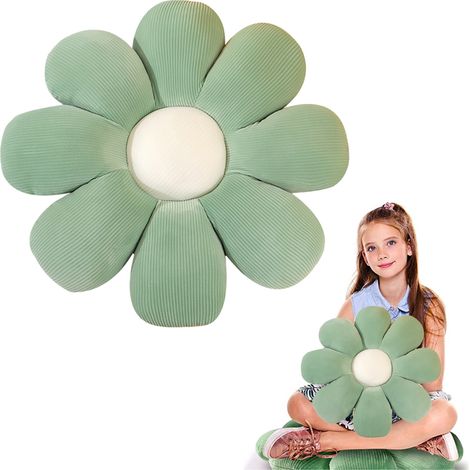Coussin à pétales, petit coussin à motifs de marguerites, coussin pour ordinateur de bureau, coussin tatami tournesol (1/4)