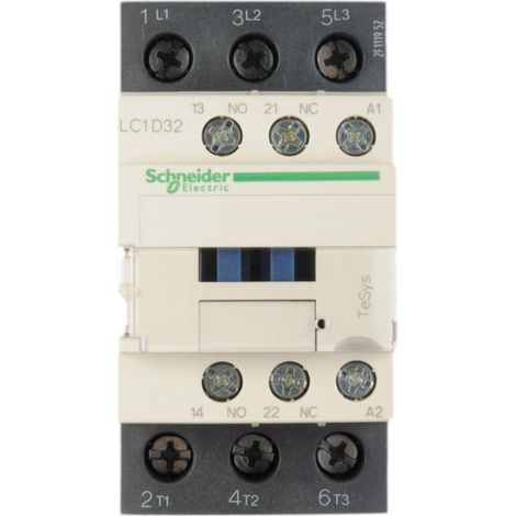 Schütz für Motoranwendungen TeSys LC1D 3 Pole AC3 440V 32 A 24 V AC