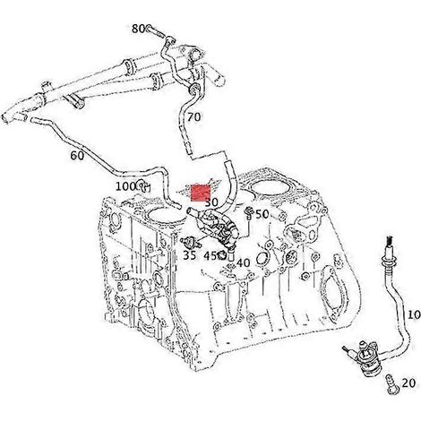 Compatible avec A2710180729 2710180729 Classe C W204 soupape d'alimentation en carburant de ventilation du carter EM