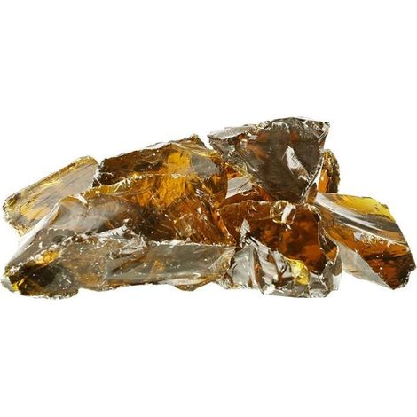 Pierre de jardin brune en verre de 12 cm (1/5)