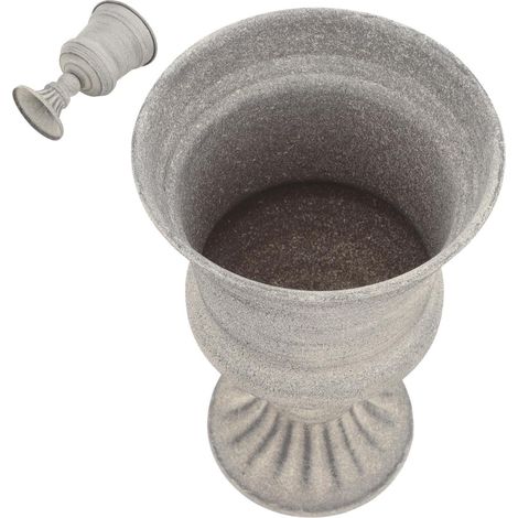 Vase Vintage en Métal, Forme Ronde, Base Plate Stable, Surface Lisse, pour Fleurs Fraîches, Mariage, Salon et Décoration de Table (1/5)