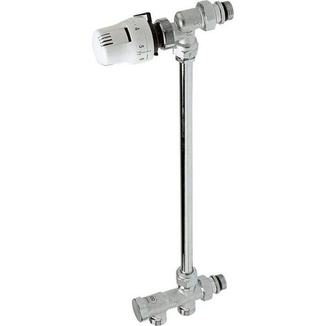 Komplettes Einrohr-Set mit Stock, für Bodenauslass, Achsabstand 4cm