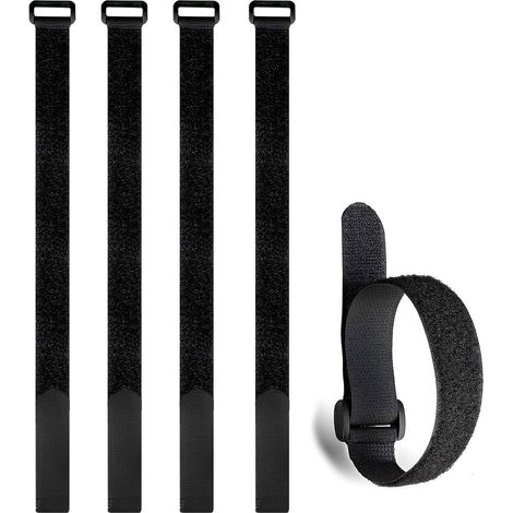 5 pièces Attache Cable Boucle Scratch Cable Attache Cable Scratch 20 x 500 mm Attache Cable Réutilisables Sangle Réutilisable Câble (1/4)