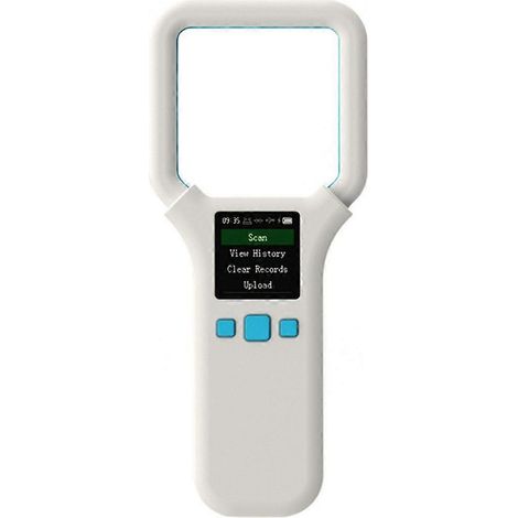Lecteur RFID pour animaux 134,2 kHz/125 kHz USB, scanner d'identification pour animaux de compagnie, lecteur de puces électroniques, mini scanner portable pour chiens, chats et chevaux, blanc - FFY (1/4)