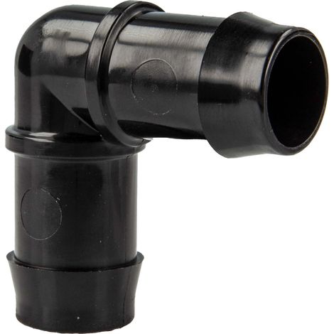 tecuro Schlauchverbinder - 90° Winkel Ø 14 mm, KS-schwarz, 10 bar