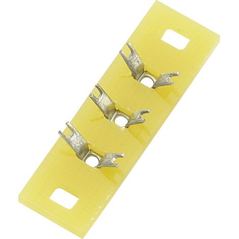 TRU COMPONENTS Lötleiste einreihig Polzahl Gesamt 3 Epoxyd (L x B x H) 30 x 9 x 1.5 mm 1 St. (1/2)