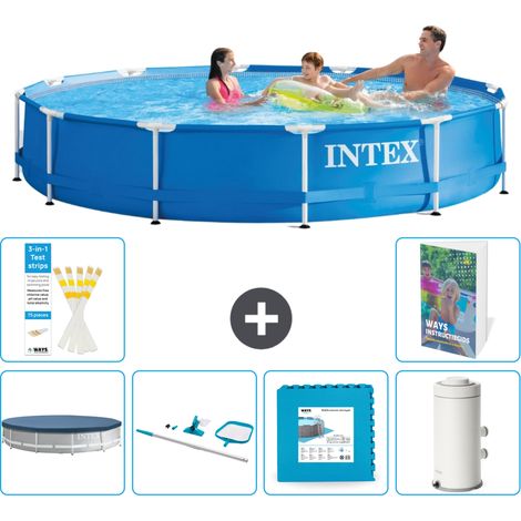 Frame Pool Rund - 366x76 cm - 7-teilig S17