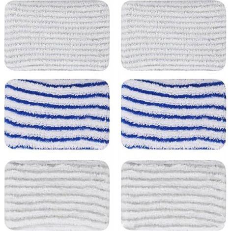 Lingette Microfibre - 21 x 14 cm - Compatible Avec Nettoyeur Vapeur Clean & Steam - Lot de 6 (1/5)