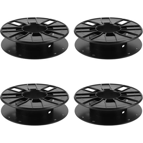 Enrouleur de Rallonge Électrique 4pcs en Plastique Noir Léger, Gestion Facile des Câbles, pour Accessoires Imprimante 3d, Design Moderne et Compact (1/5)