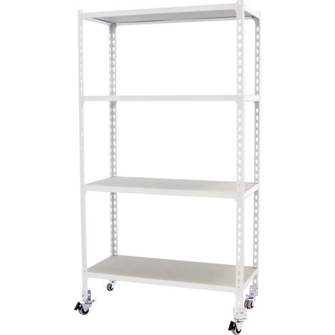 Estantería SIMONRACK Maderclick mobile superplus 4/400 1500 bco/mad (1/2)