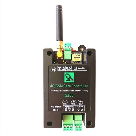 GSM 4G LTE Zutrittskontrollsystem mit SMS-App-Fernsteuerung und Ein-/Ausschalter für automatische Schiebetüröffner (EU) (1/5)