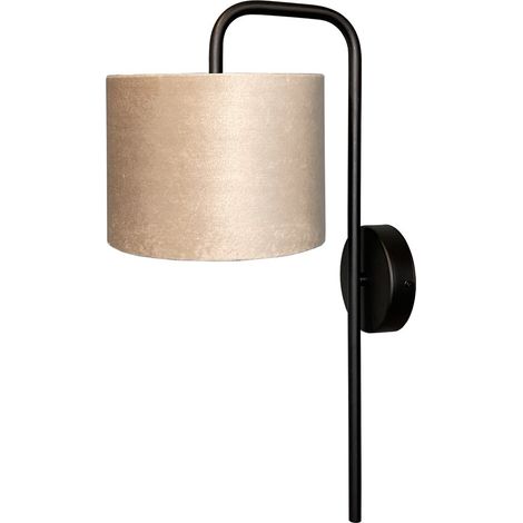 Applique noire Venus avec abat-jour couleur sable - 3262-05-6580-12-20 (1/3)