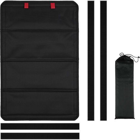 Pare-soleil pour porte et fenêtre de camping-car, couverture occultante magnétique pliable, protection contre les rayons UV, remorque (25'' x 16'', noir) (1/5)
