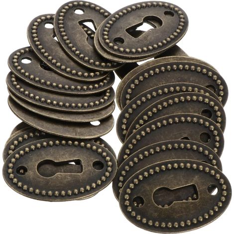 NUOBESTY Lot de 20 plaques ovales estampées pour serrure commode (1/5)