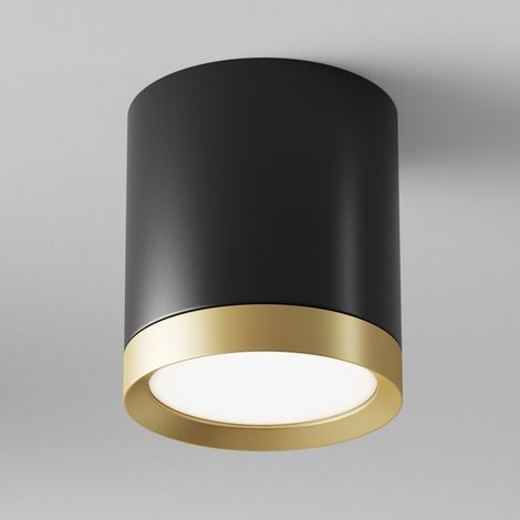 Maytoni Hoop Downlight monté en surface noir, or, 9,6 cm, GX53 (1/3)