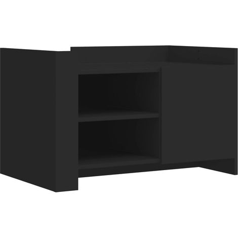 Maison Exclusive - Couchtisch Schwarz 80x50x50 cm Holzwerkstoff