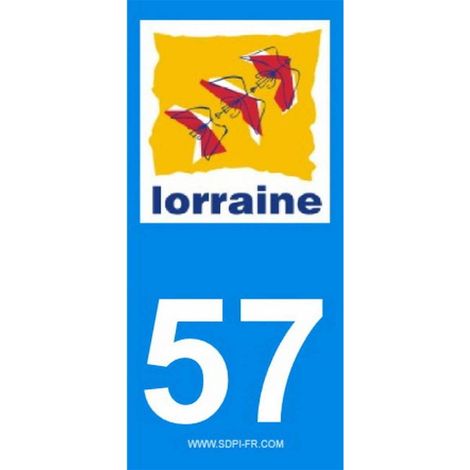 ADHESIFS REGION DEPARTEMENT 57 GRAND EST X2