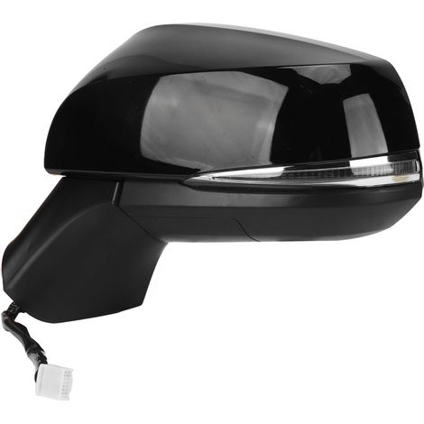 Rétroviseur extérieur gauche chauffant à réglage électrique noir brillant avec clignotant intégré pour RAV4 XA50 2019-2022 (1/5)
