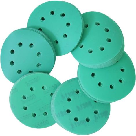 Lot de 120 disques abrasifs à 8 trous Grain 400/600/800/1000/1200/2000 avec ponceuse orbitale Grain fin P400-P2000 (1/5)