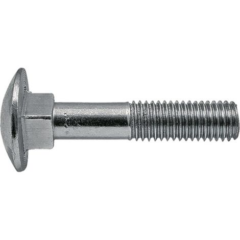 Boulons de carrosserie galvanisés DIN 603 M8 8x45 50 pièces. (1/2)