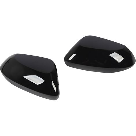 paire de coques de rétroviseurs extérieurs robustes, noires brillantes, pour Toyota Corolla (1/5)
