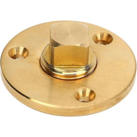 Bouchon de vidange pour bateau de 5 cm (2 pouces) avec bouchon ovale en laiton pour tuyau de 1/2 pouce. (1/5)