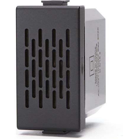 Ronzatore elettrico 230V per campanello nero compatibile anche con BTicino Matix