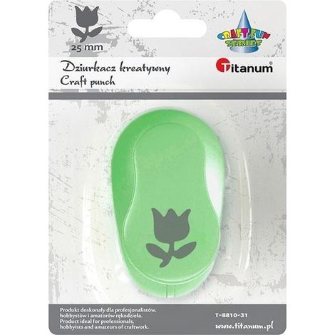 Perforadora con motivo de tulip谩n de 25 mm