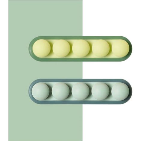 BelleRise - Clips pour câbles, support pour câbles USB, organiseur de câbles, serre-câbles, gestion des câbles, lot de 2 (1/5)