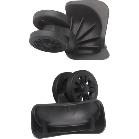 Paar universelle schwarze Nylon-Lenkrollen für Koffer, zur Reparatur und zum Austausch. (1/5)