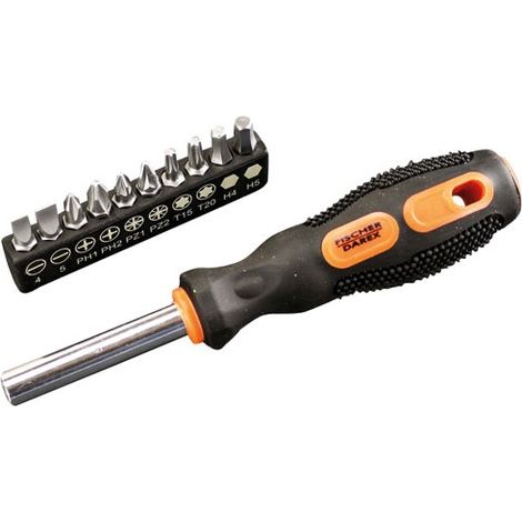 FISCHER DAREX - Kit tournevis porte embouts +10 embouts