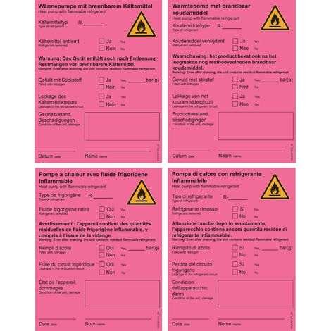 Autocollant, désactivation de,fr,it,nl Numéro de pièce de rechange : 0010038457