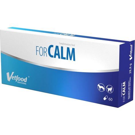 VetFood For Calm kapsułki uspokajające na stres i lęki u kota i psa 60 kapsułek