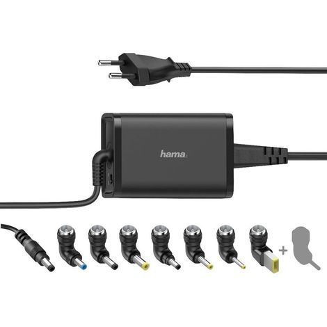 65W Chargeur Rapide Universel pour PC Portable 15-19V - [8 Adaptateurs] [Protection Contre la surchauffe & sur-tensions] Noir (1/5)