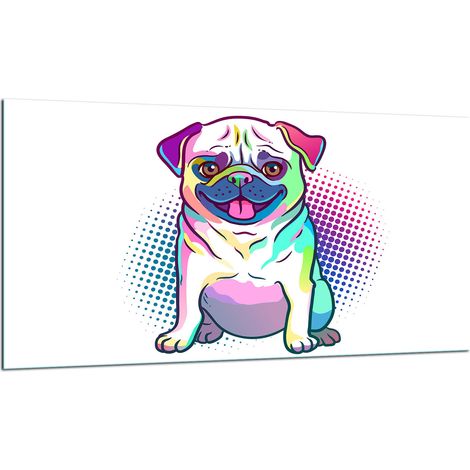 PLAQUE DE PROTECTION EN VERRE POUR CUISINIÈRE 90X52 DOG (1/5)