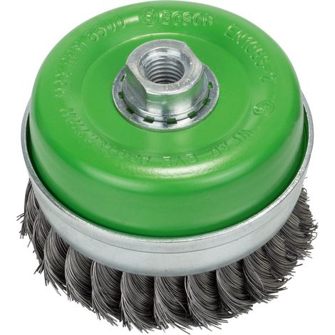 Bosch Professional 2 608 622 105 Spazzola a forma di tazza 100mm Ruota a raggi di filo di acciaio (1/3)