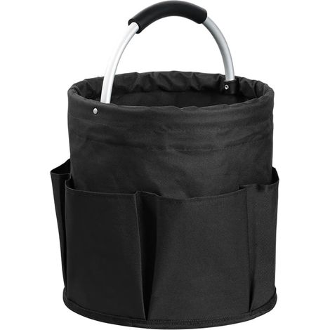 Cesto per la pulizia con manico, organizer multitasche per la pulizia, borse impermeabili per il giardinaggio, organizer pieghevole per prodotti per la pulizia, grande borsa per la pulizia, facile da  (1/5)