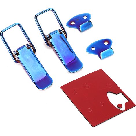 Attache de sécurité universelle pour voiture camion crochet verrou clip libération rapide petit bleu (1/3)