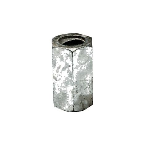 Ecrou de jonction 6 pans lg 50 mm - Ø 15/17 mm