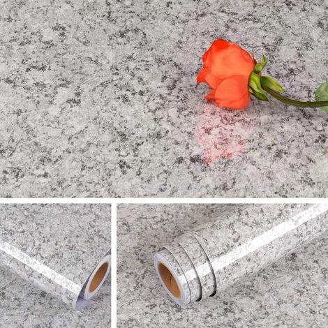 40cm x 5m Granite Wallpaper Sticker, Waterproof Marble for Kitchen Worktops, Adhesive Backsplash for Kitchen, Removable Adhesive Paper for Kitchen Island (1/4)