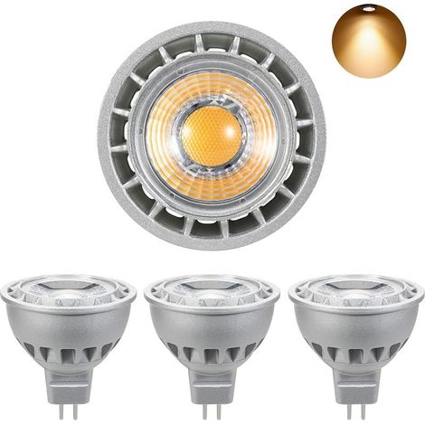 Ampoules Halogènes GU10(6 Pièces), Ampoule Spot AC 230V 35W, Halogènes GU10 35 Watt Dimmable, 2700K Blanc Chaud Pour Cuisine, Bureau, Maison [Classe énergétique G] (1/5)